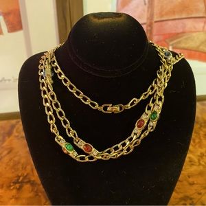 Christian Dior Vintage 1980s Gripoix Necklace